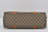Authentic GUCCI Vintage Shoulder Tote Bag GG PVC Leather 114595 Brown 6535I