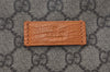 Authentic GUCCI Vintage Shoulder Tote Bag GG PVC Leather 114595 Brown 6535I