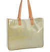 Auth LOUIS VUITTON Vernis Columbus Shoulder Tote Bag Light Green M91028 LV 6536C