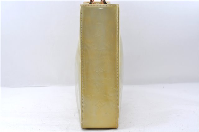 Auth LOUIS VUITTON Vernis Columbus Shoulder Tote Bag Light Green M91028 LV 6536C