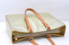 Auth LOUIS VUITTON Vernis Columbus Shoulder Tote Bag Light Green M91028 LV 6536C