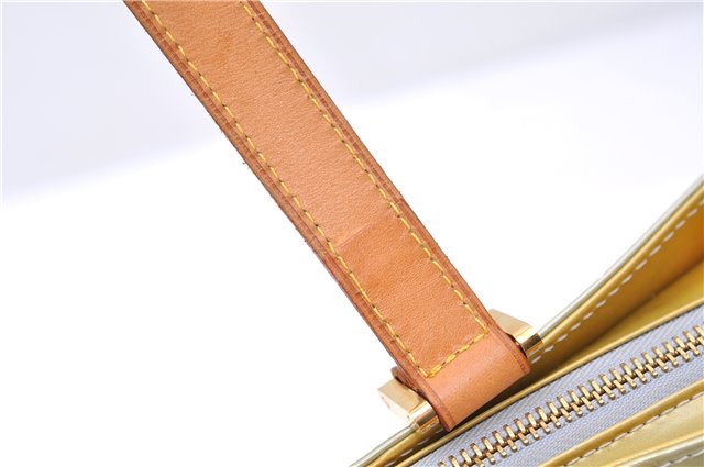 Auth LOUIS VUITTON Vernis Columbus Shoulder Tote Bag Light Green M91028 LV 6536C