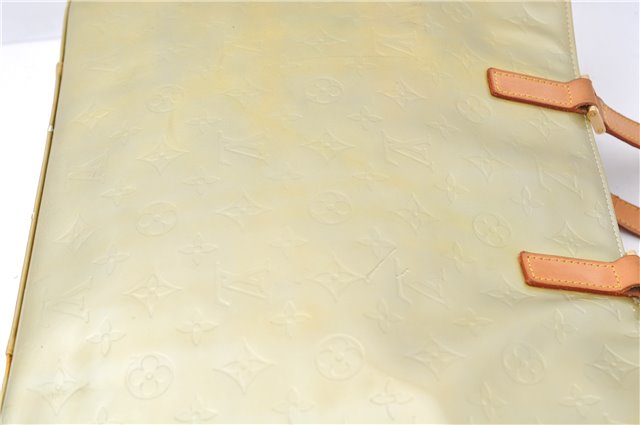 Auth LOUIS VUITTON Vernis Columbus Shoulder Tote Bag Light Green M91028 LV 6536C