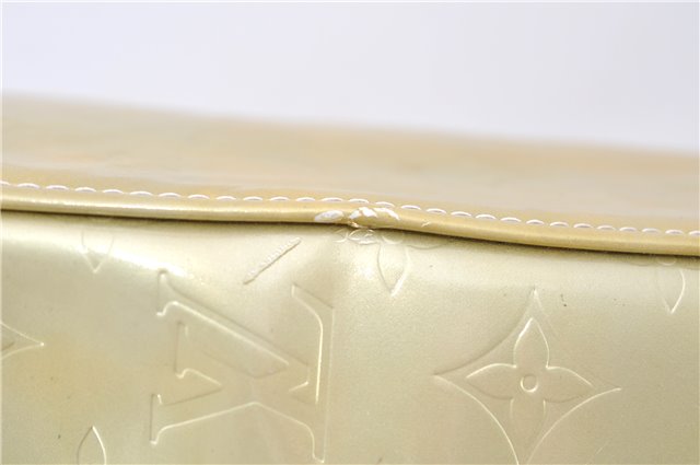 Auth LOUIS VUITTON Vernis Columbus Shoulder Tote Bag Light Green M91028 LV 6536C