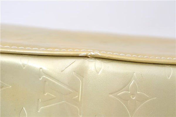 Auth LOUIS VUITTON Vernis Columbus Shoulder Tote Bag Light Green M91028 LV 6536C