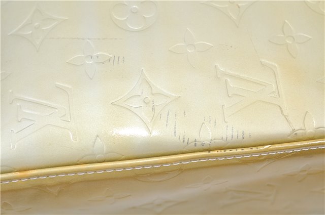 Auth LOUIS VUITTON Vernis Columbus Shoulder Tote Bag Light Green M91028 LV 6536C