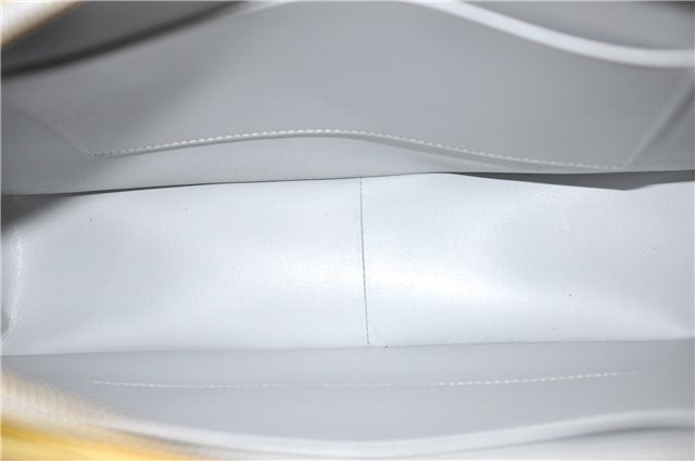 Auth LOUIS VUITTON Vernis Columbus Shoulder Tote Bag Light Green M91028 LV 6536C