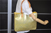 Auth LOUIS VUITTON Vernis Columbus Shoulder Tote Bag Light Green M91028 LV 6536C