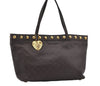 Authentic GUCCI Heart Crest Guccissima Tote Bag GG Leather 207291 Brown 6536I