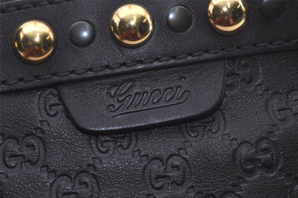 Authentic GUCCI Heart Crest Guccissima Tote Bag GG Leather 207291 Brown 6536I
