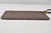 Authentic Louis Vuitton Damier Neverfull Pouch Purse Clutch Bag LV 6537F