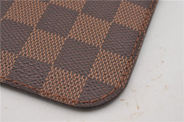 Authentic Louis Vuitton Damier Neverfull Pouch Purse Clutch Bag LV 6537F