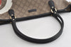 Authentic GUCCI Vintage Shoulder Tote Bag GG PVC Leather 203693 Brown 6538I