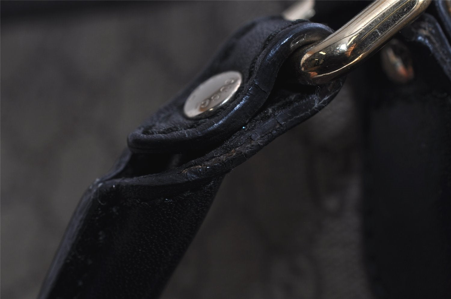 Authentic GUCCI Vintage Shoulder Tote Bag GG PVC Leather 203693 Brown 6538I