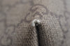 Authentic GUCCI Vintage Shoulder Tote Bag GG PVC Leather 203693 Brown 6538I