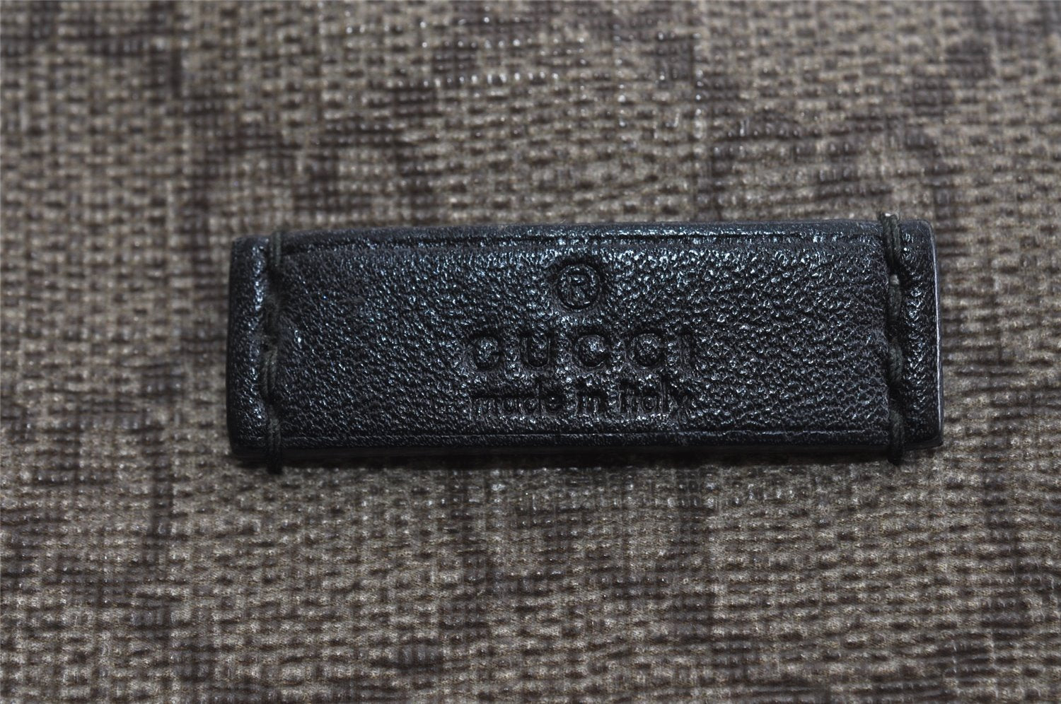 Authentic GUCCI Vintage Shoulder Tote Bag GG PVC Leather 203693 Brown 6538I