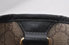 Authentic GUCCI Vintage Shoulder Tote Bag GG PVC Leather 203693 Brown 6538I