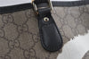 Authentic GUCCI Vintage Shoulder Tote Bag GG PVC Leather 203693 Brown 6538I
