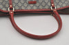 Authentic GUCCI Heart Tattoo Shoulder Tote Bag GG PVC Enamel 197953 Navy 6539I