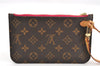 Authentic Louis Vuitton Monogram Neverfull Pouch Purse Clutch Bag Pink LV 6540F