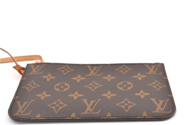 Authentic Louis Vuitton Monogram Neverfull Pouch Purse Clutch Bag Pink LV 6540F