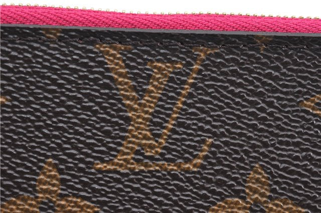 Authentic Louis Vuitton Monogram Neverfull Pouch Purse Clutch Bag Pink LV 6540F