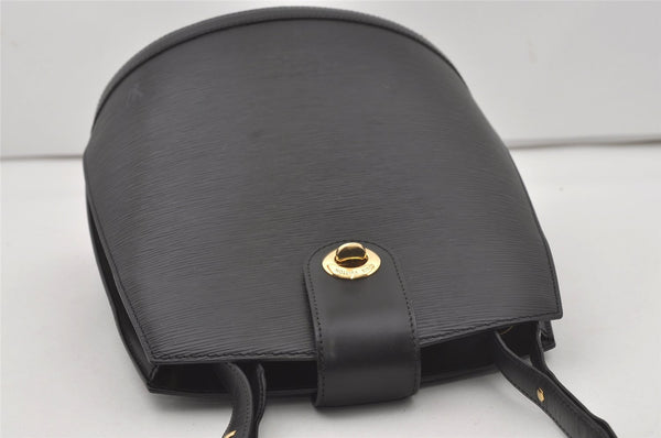 Authentic Louis Vuitton Epi Cluny Shoulder Bag Purse Black M52252 LV 6541I
