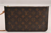 Authentic Louis Vuitton Monogram Neverfull Pouch Purse Clutch Bag LV 6544F