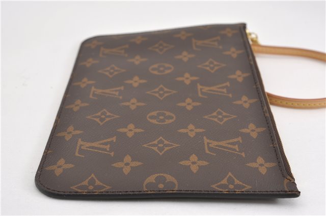 Authentic Louis Vuitton Monogram Neverfull Pouch Purse Clutch Bag LV 6544F