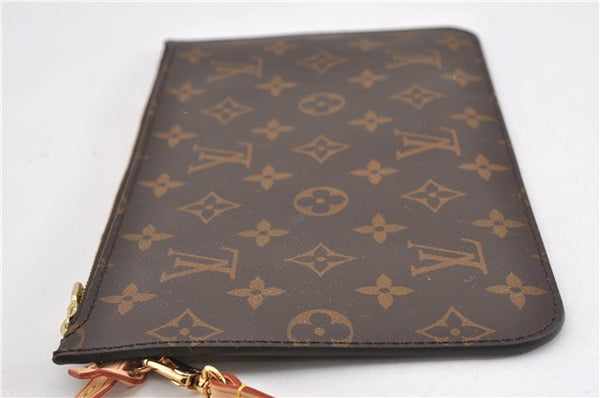 Authentic Louis Vuitton Monogram Neverfull Pouch Purse Clutch Bag LV 6544F