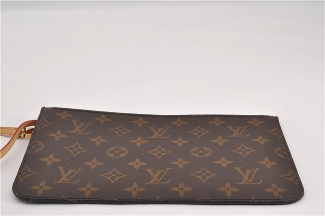 Authentic Louis Vuitton Monogram Neverfull Pouch Purse Clutch Bag LV 6544F