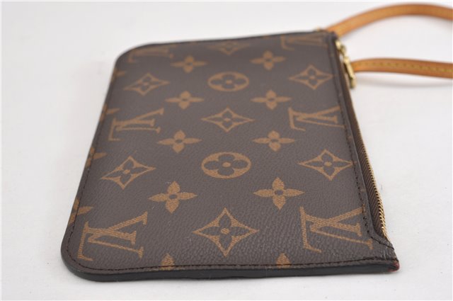 Authentic Louis Vuitton Monogram Neverfull Pouch Purse Clutch Bag LV 6545F