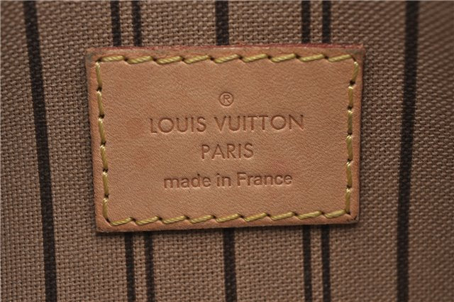 Authentic Louis Vuitton Monogram Neverfull Pouch Purse Clutch Bag LV 6545F