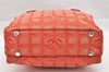 Authentic CHANEL New Travel Line 2Way Shoulder Hand Bag Nylon Leather Red 6545I