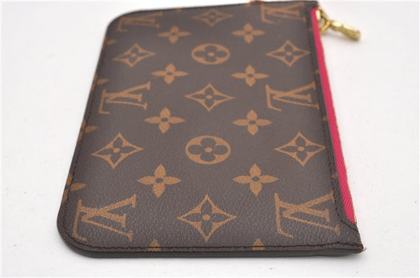 Authentic Louis Vuitton Monogram Neverfull Pouch Purse Clutch Bag Pink LV 6546F