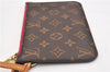 Authentic Louis Vuitton Monogram Neverfull Pouch Purse Clutch Bag Pink LV 6546F