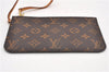 Authentic Louis Vuitton Monogram Neverfull Pouch Purse Clutch Bag Pink LV 6546F