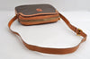 Authentic CELINE Macadam Blason Shoulder Cross Body Bag PVC Leather Brown 6546I