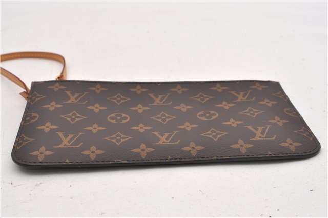 Authentic Louis Vuitton Monogram Neverfull Pouch Purse Clutch Bag Red LV 6547F