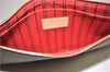 Authentic Louis Vuitton Monogram Neverfull Pouch Purse Clutch Bag Red LV 6547F