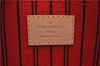 Authentic Louis Vuitton Monogram Neverfull Pouch Purse Clutch Bag Red LV 6547F