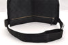 Authentic GUCCI Vintage Waist Body Bag Purse GG Canvas Leather 28566 Black 6547I