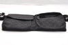 Authentic GUCCI Vintage Waist Body Bag Purse GG Canvas Leather 28566 Black 6547I