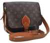 Auth Louis Vuitton Monogram Cartouchiere MM Shoulder Cross Bag M51253 LV 6548D