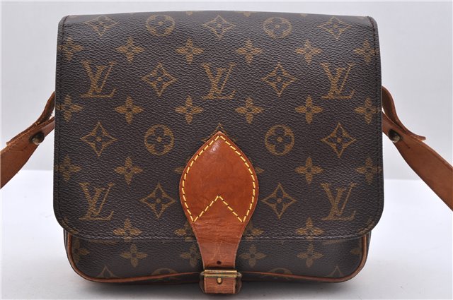 Auth Louis Vuitton Monogram Cartouchiere MM Shoulder Cross Bag M51253 LV 6548D