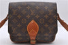 Auth Louis Vuitton Monogram Cartouchiere MM Shoulder Cross Bag M51253 LV 6548D