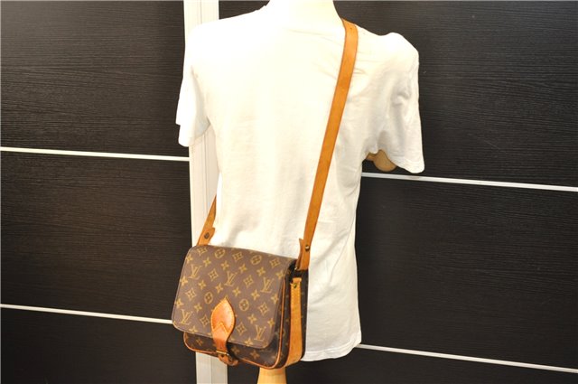 Auth Louis Vuitton Monogram Cartouchiere MM Shoulder Cross Bag M51253 LV 6548D