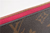 Authentic Louis Vuitton Monogram Neverfull Pouch Purse Clutch Bag Pink LV 6548F