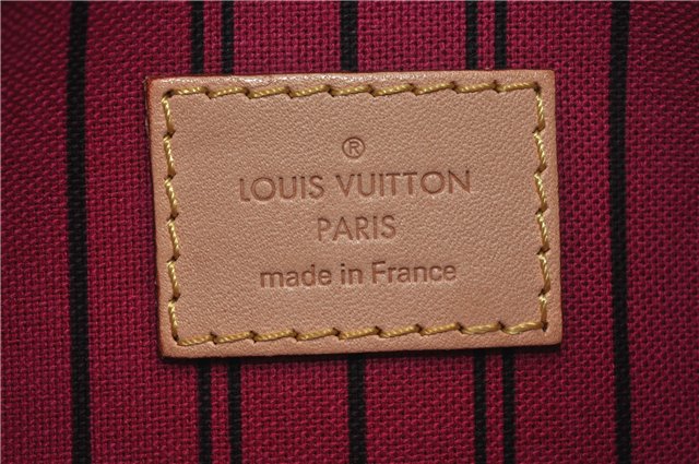 Authentic Louis Vuitton Monogram Neverfull Pouch Purse Clutch Bag Pink LV 6548F