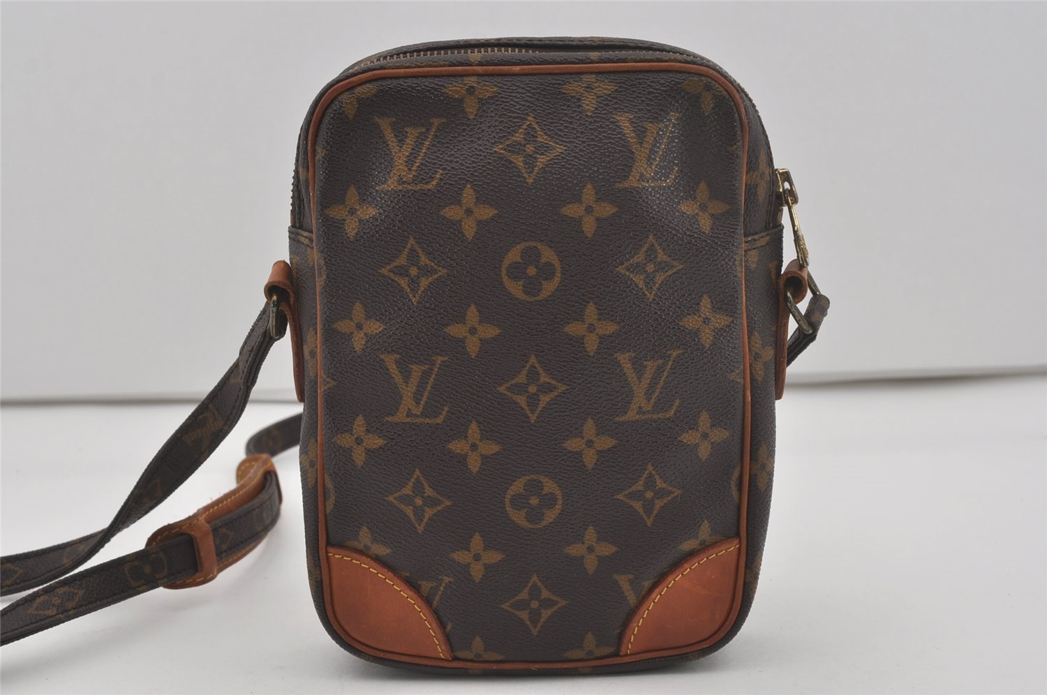 Authentic Louis Vuitton Monogram Danube Shoulder Cross Body Bag M45266 LV 6549I